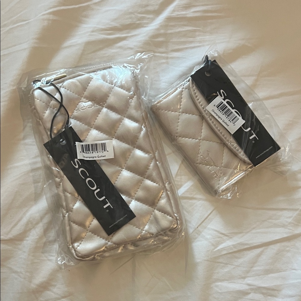 Scout Silver Quilted Accessory Set